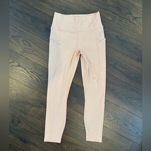 Fabletics PureLuxe leggings Size Small Beige Pink